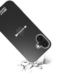 Back Market Funda iPhone 16 y pantalla protectora - 60% Plástico reciclado - Transparente