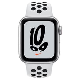 Apple Watch (Series SE) 2021 GPS + Cellular 40 mm - Aluminio Plata - Correa Nike Sport Blanco