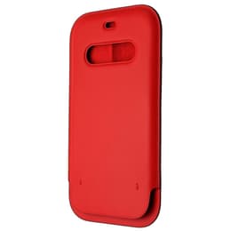 Funda transparente Apple iPhone 12 mini - Magsafe - Piel Rojo
