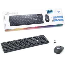 Simpletek Teclado QWERTY Wireless Greek Mouse and Keyboard