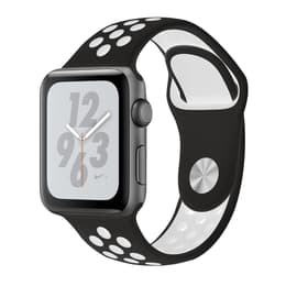Apple Watch (Series 4) 2018 GPS 44 mm - Aluminio Gris espacial - Deportiva Nike Negro/Blanco