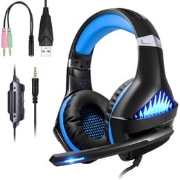 Cascos gaming con cable micrófono Gameware GW149 - Negro/Azul