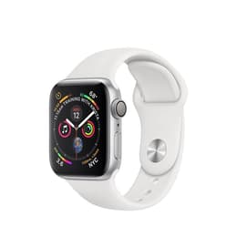 Apple Watch (Series 4) 2018 GPS 40 mm - Aluminio Plata - Deportiva Blanco