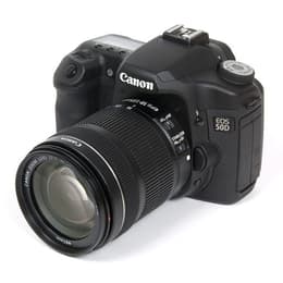 Réflex - Canon EOS 50D Negro + objetivo Canon EF-S 18-55mm f/4-5.6 IS II