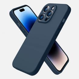 Funda iPhone 14 Pro y 2 protectores de pantalla - TPU - Azul