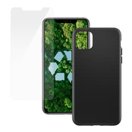 Funda iPhone 11 Pro Max y pantalla protectora - Plástico - Negro