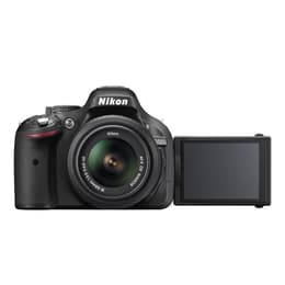 Reflex Nikon D5200 - Noir + Objectif Nikon AF-S DX NIKKOR 18-55mm f/3.5-5.6G ED II + Objectif Nikon AF-S DX VR 55-200 mm