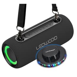 Altavoz Bluetooth Enceinte Autonome Hifi 200W Ledwood XS200, Effet LED, Buetooth, RADIO FM, IPX5, Assistant Vocal, 20W RMS, Batterie 2000mAh, Ovni - Negro