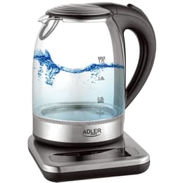 Adler AD 1293 Plata/Negro 1,7000L - Hervidor de agua eléctrico