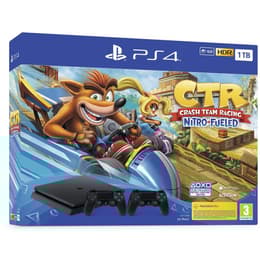 PlayStation 4 Slim 1000GB - Negro + Crash Team Racing Nitro-Fueled