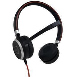 Cascos reducción de ruido con cable micrófono Jabra HSC 017 - Negro/Rojo