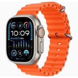 Apple Watch (Ultra) 2023 GPS + Cellular 49 mm - Titanio Gris - Correa Ocean Naranja