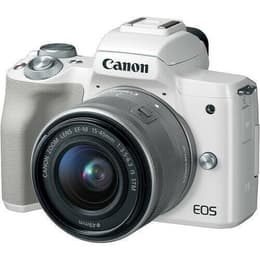 Híbrida - Canon EOS M50 - Blanco + Objetivo 15-45 mm