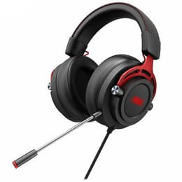 Cascos gaming con cable micrófono Aoc GH300 - Negro/Rojo