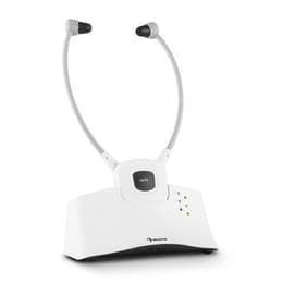 Cascos con cable + inalámbrico micrófono Auna Stethophone - Blanco