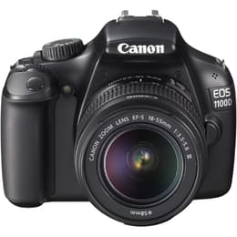 Réflex -Canon EOS 1100D - Negro + Objetivo Canon Zoom Lens EF-S 18-55mm f/3.5-5.6 II