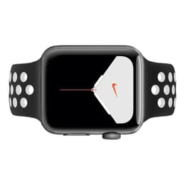 Apple Watch (Series 5) 2019 GPS 44 mm - Aluminio Gris espacial - Deportiva Nike Negro/Blanco