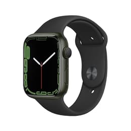 Apple Watch (Series 7) 2021 GPS + Cellular 41 mm - Aluminio Verde - Correa deportiva Negro