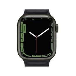 Apple Watch (Series 7) 2021 GPS + Cellular 41 mm - Aluminio Verde - Correa deportiva Negro