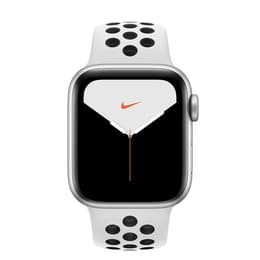 Apple Watch (Series 5) 2019 GPS + Cellular 40 mm - Aluminio Plata - Deportiva Nike Platino puro/negro