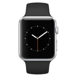 Apple Watch (Series 4) 2018 GPS + Cellular 44 mm - Aluminio Plata - Deportiva Negro