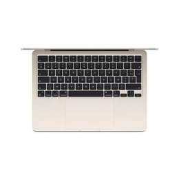 MacBook Air 15" (2024) - M3 de Apple con CPU de 8 núcleos y GPU de 10 núcleos - 8GB RAM - SSD 256GB - Pantalla estándar - AZERTY - Francés