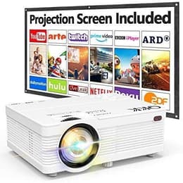 Proyector de vídeo Qkk AK-81 6400 Lumenes Blanco