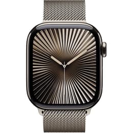 Apple Watch Series 10 (2024) GPS + Cellular 46 mm - Titanio Natural - Pulsera Milanese Loop Gris