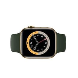 Apple Watch (Series 6) 2020 GPS + Cellular 44 mm - Acero inoxidable Oro - Correa deportiva Verde
