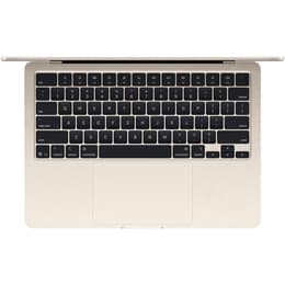 MacBook Air 13" (2025) - M4 de Apple con CPU de 10 núcleos y GPU de 8 núcleos - 16GB RAM - SSD 256GB - Pantalla estándar - AZERTY - Francés