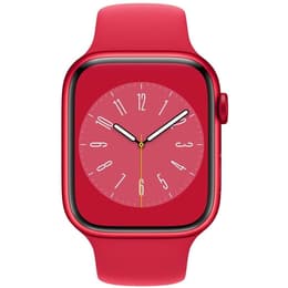 Apple Watch Series 8 (2022) GPS 41 mm - Aluminio Rojo - Correa deportiva Rojo