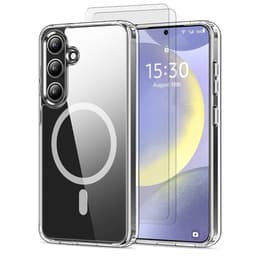 Funda Galaxy S24 y 2 protectores de pantalla - TPU - Transparente