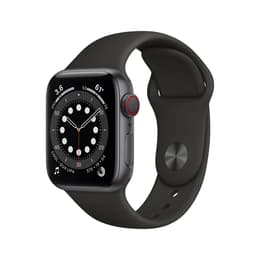 Apple Watch (Series 6) 2020 GPS + Cellular 40 mm - Aluminio Gris espacial - Correa loop deportiva Negro