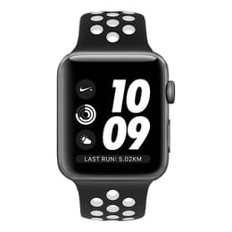 Apple Watch (Series 2) 2016 GPS 42 mm - Aluminio Gris espacial - Deportiva Nike Negro/Blanco