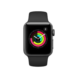Apple Watch (Series 3) 2017 GPS 38 mm - Aluminio Gris espacial - Correa deportiva Negro