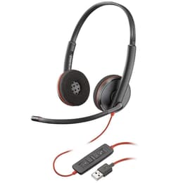 Cascos con cable micrófono Plantronics Blackwire C3220 - Negro