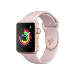 Apple Watch (Series 3) 2017 GPS 42 mm - Aluminio Oro - Correa deportiva Rosa