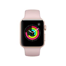 Apple Watch (Series 3) 2017 GPS 42 mm - Aluminio Oro - Correa deportiva Rosa