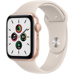Apple Watch (Series SE) 2020 GPS 44 mm - Aluminio Oro - Correa deportiva Blanco estrella