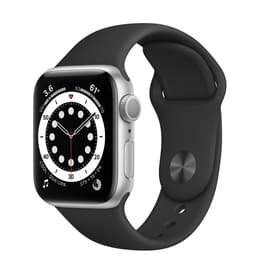 Apple Watch (Series 6) 2020 GPS + Cellular 40 mm - Aluminio Plata - Deportiva Negro