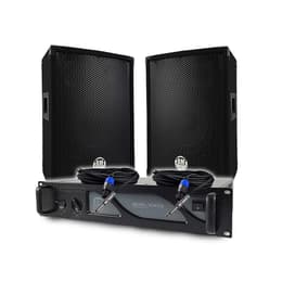 Pack Sono DJ BM SONIC Amplificateur BMS1000 1000W, Paire d'Enceintes Passives BMS08 2x300W, Câbles, Sonorisation PRO Altavoces PA