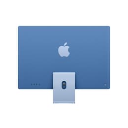 iMac 24" (2024) M4 de Apple con CPU de 10 núcleos GPU de 10 núcleos - 256 GB SSD - 16 GB QWERTY - Inglés Vidrio estándar