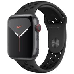 Apple Watch (Series 5) 2019 GPS 44 mm - Aluminio Plata - Correa deportiva Negro