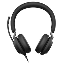 Cascos con cable micrófono Jabra Evolve 2 40 - Negro