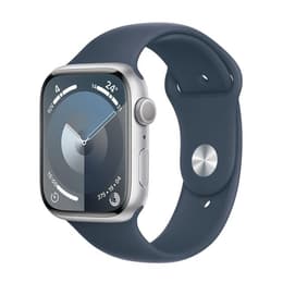 Apple Watch (Series 9) 2023 GPS 45 mm - Aluminio Gris - Correa deportiva Azul