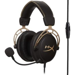 Cascos reducción de ruido gaming con cable micrófono Hyperx Cloud Alpha - Negro/Oro