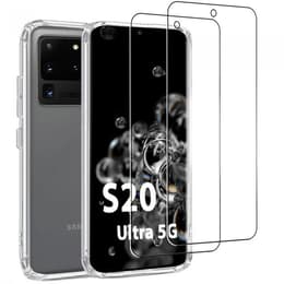 Funda Galaxy S20 Ultra 5G y 2 protectores de pantalla - TPU - Transparente