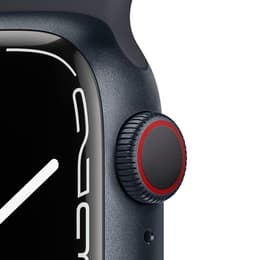 Apple Watch (Series 7) 2021 GPS + Cellular 41 mm - Aluminio Negro - Correa deportiva Negro