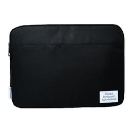 Back Market - Maletín für Macbook / Macbook Pro / Macbook Air (12/13/14-inch) - Forro polar de poliéster suave / 100% nailon reciclado - Negroara