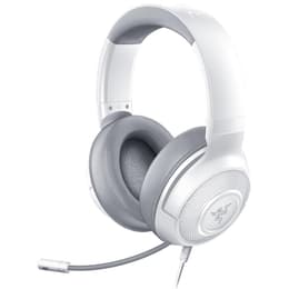 Cascos gaming con cable micrófono Razer Kraken X - Blanco/Gris